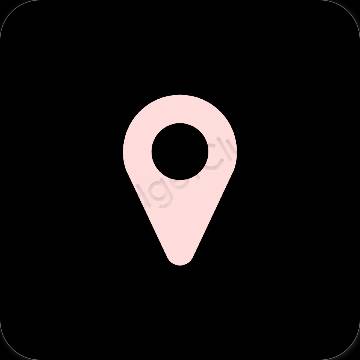 Aesthetic Map app icons