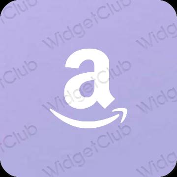 Estetyka pastelowy niebieski Amazon ikony aplikacji