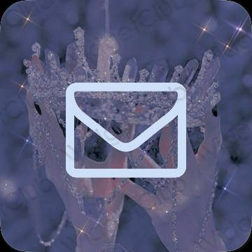 Stijlvol paars Mail app-pictogrammen