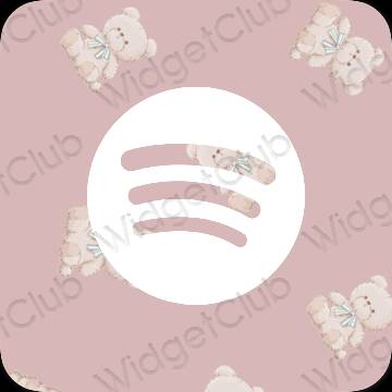 Esthetische Spotify app-pictogrammen