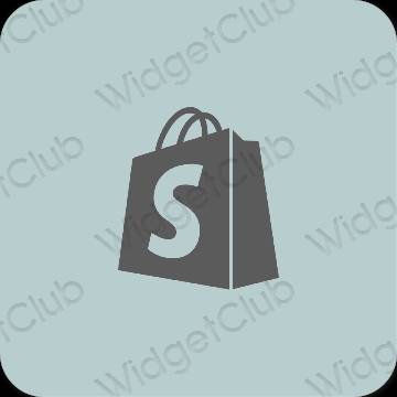 Aesthetic purple Shopify app icons