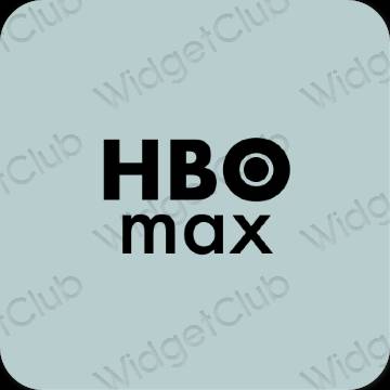 Thẩm mỹ màu xanh lá HBO MAX biểu tượng ứng dụng