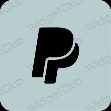 Stijlvol groente Paypal app-pictogrammen