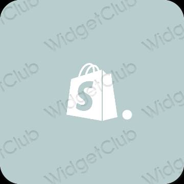 эстетический зеленый Shopify значки приложений