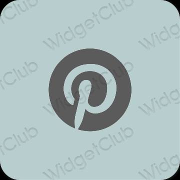 Estetisk lila Pinterest app ikoner