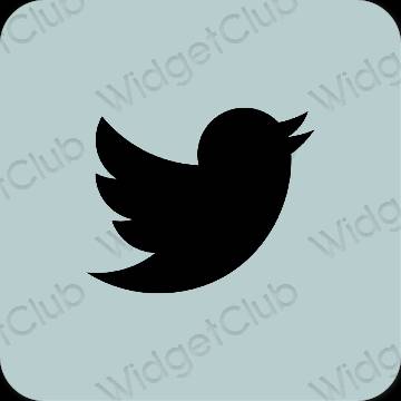 Ästhetisch Violett Twitter App-Symbole