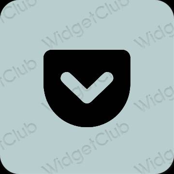 Estetis ungu Pocket ikon aplikasi