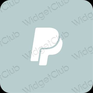 Естетичний фіолетовий Paypal значки програм