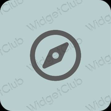 Ästhetisch Violett Safari App-Symbole