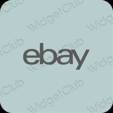 Estetisk grön eBay app ikoner