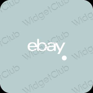 Αισθητικός μωβ eBay εικονίδια εφαρμογών
