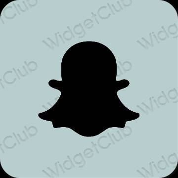 Aesthetic green snapchat app icons