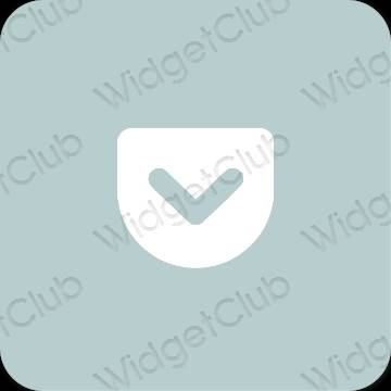 Estetski ljubičasta Pocket ikone aplikacija