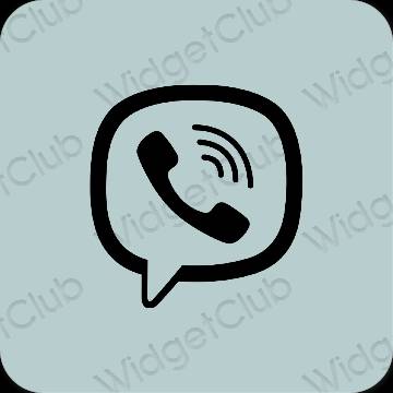 Estetický nachový Viber ikony aplikací