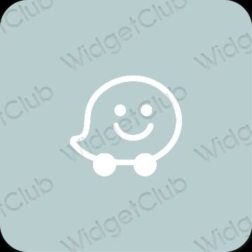 Αισθητικά Waze εικονίδια εφαρμογής