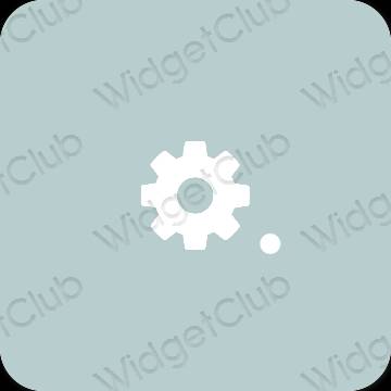 Estetsko vijolična Settings ikone aplikacij