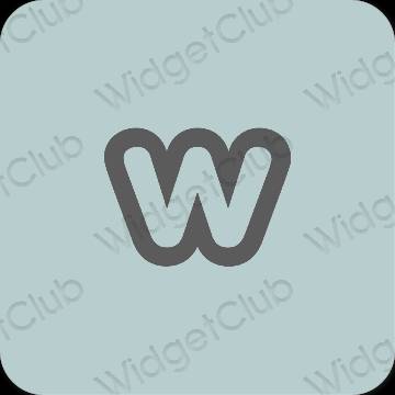 Æstetisk lilla Weebly app ikoner