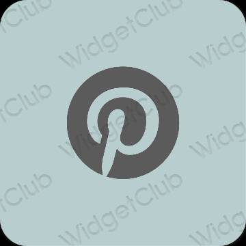 Thẩm mỹ màu tím Pinterest biểu tượng ứng dụng