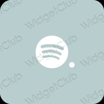 Estetinis violetinė Spotify programėlių piktogramos