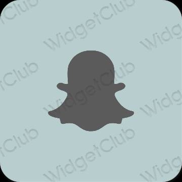 Aesthetic green snapchat app icons