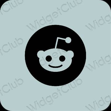 Ästhetisch grün Reddit App-Symbole