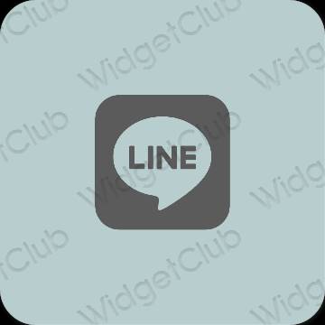 Thẩm mỹ màu tím LINE biểu tượng ứng dụng