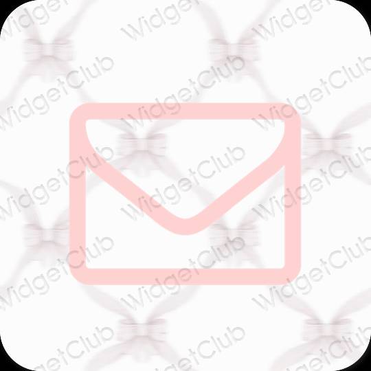 Естетичний сірий Mail значки програм