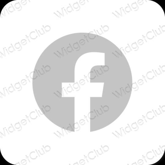 Esthetische Facebook app-pictogrammen