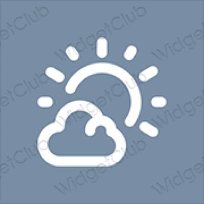 Estética Weather iconos de aplicaciones