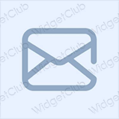 Stijlvol paars Mail app-pictogrammen