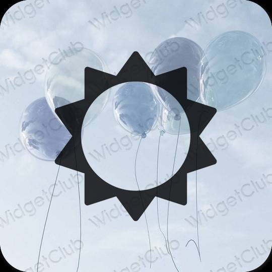 Estetico porpora Settings icone dell'app