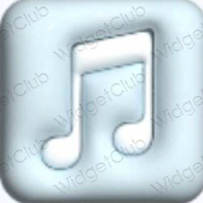 Esztétika lila Music alkalmazás ikonok