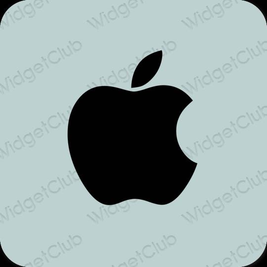 Estetik hijau Apple Store ikon aplikasi