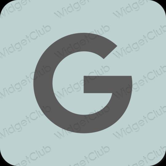 Estetic verde Google pictogramele aplicației