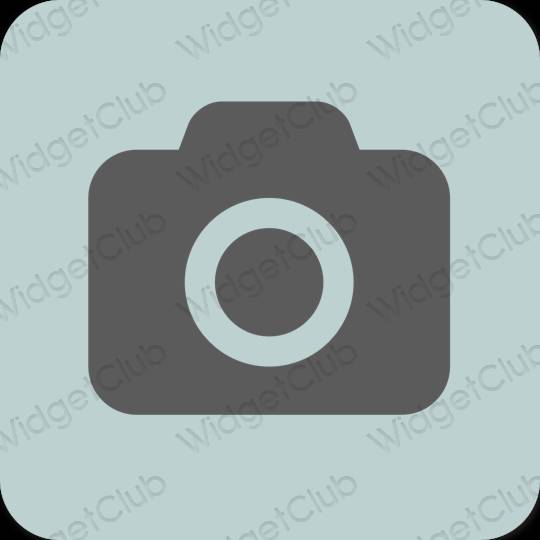 Ästhetisch grün Camera App-Symbole