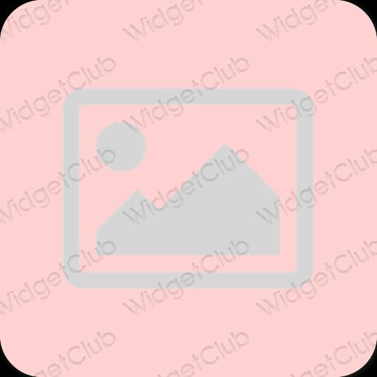 Естетски розе Photos иконе апликација