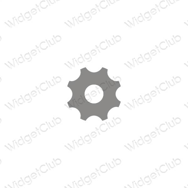 Esthetische Settings app-pictogrammen