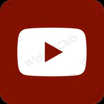 Aesthetic Youtube app icons