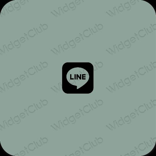 Icônes d'application LINE esthétiques