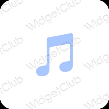 Esthetische Music app-pictogrammen