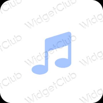 نمادهای برنامه زیباشناسی Apple Music