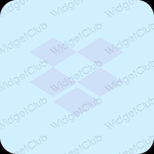 Estetik ungu Dropbox ikon aplikasi