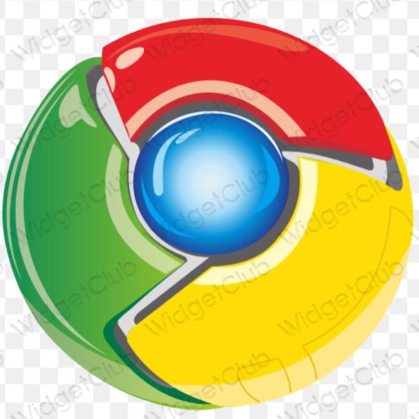 Icônes d'application Chrome esthétiques