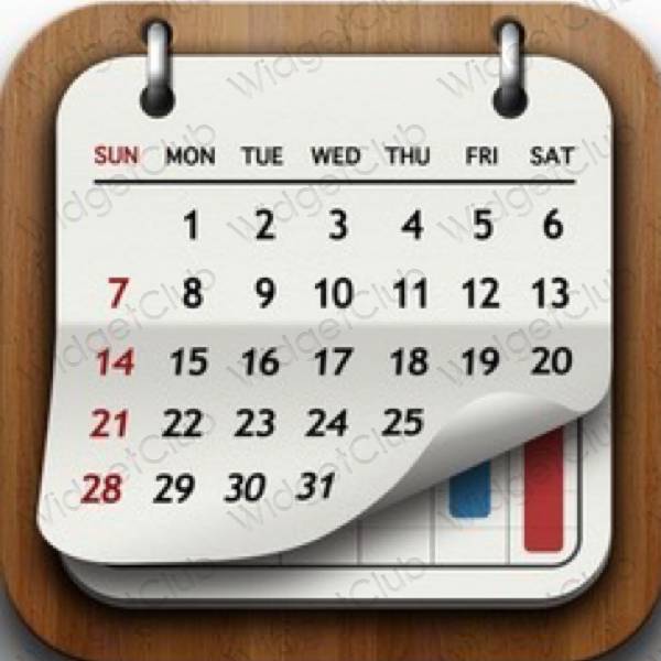 Ästhetische Calendar App-Symbole