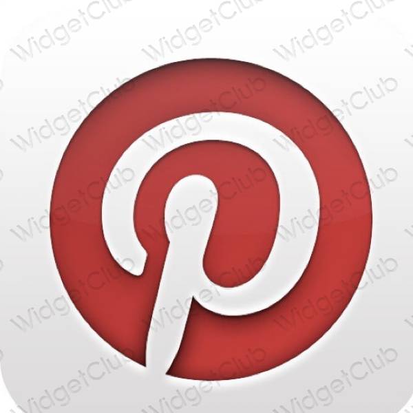 Esthetische Pinterest app-pictogrammen