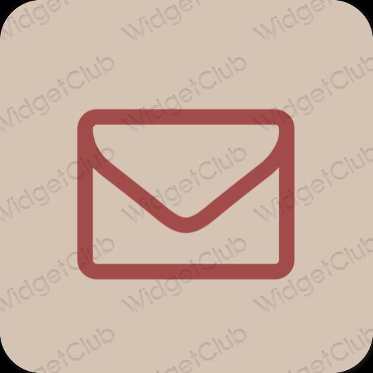 Estetik kuning air Mail ikon aplikasi