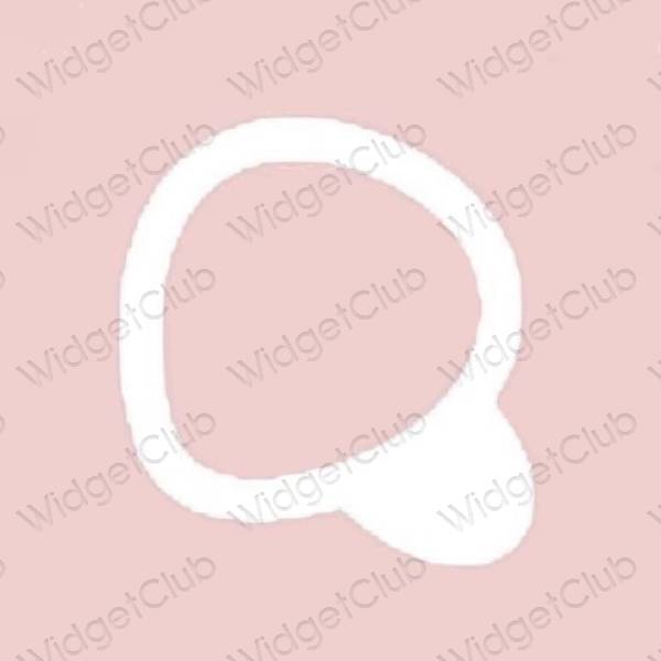 Estetisk pastell rosa Simeji app ikoner