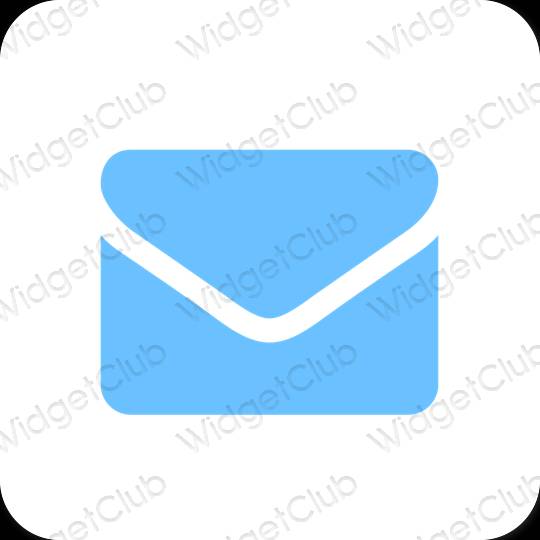 Esthétique mauve Gmail icônes d'application