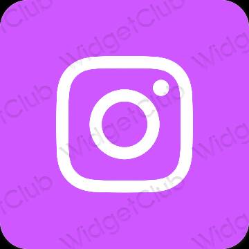 សោភ័ណ ពណ៌ស្វាយ Instagram រូបតំណាងកម្មវិធី