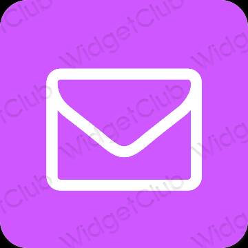 Estetski ljubičasta Mail ikone aplikacija